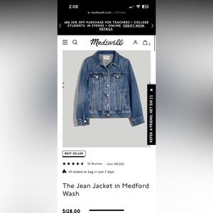 Madewell Jean Jacket